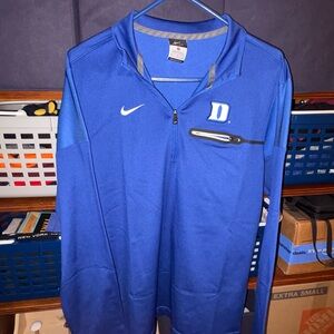 Duke Blue Devils Nike Royal Blue Athletic Pullover | Men’s Medium